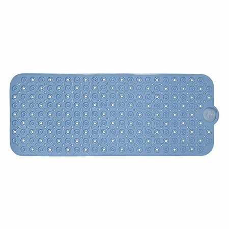 ESPECTACULO Blue Bath Mat, 40 x 16 Inch Extra Large No-Slip with Drain Holes ES3280186